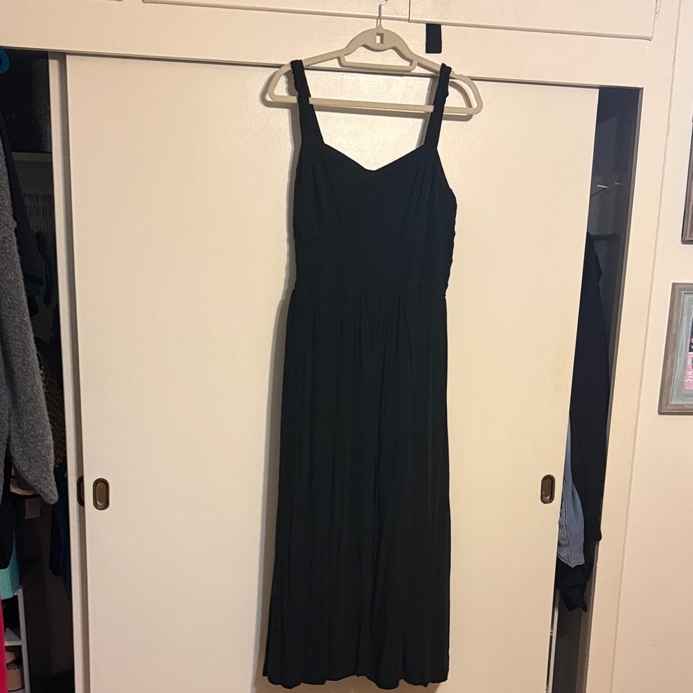 American Eagle Outfitters Black Maxi Dress with Wide Straps